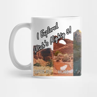 Utah National Parks: Bryce, Zion, Canyonlands, Arches, Capitol Reef Mug